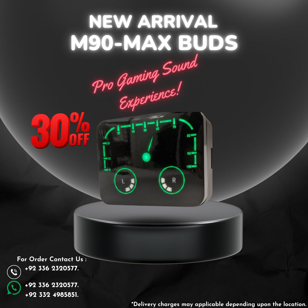 M90 Max TWS Earbuds – Smart Sound, Bold Performance