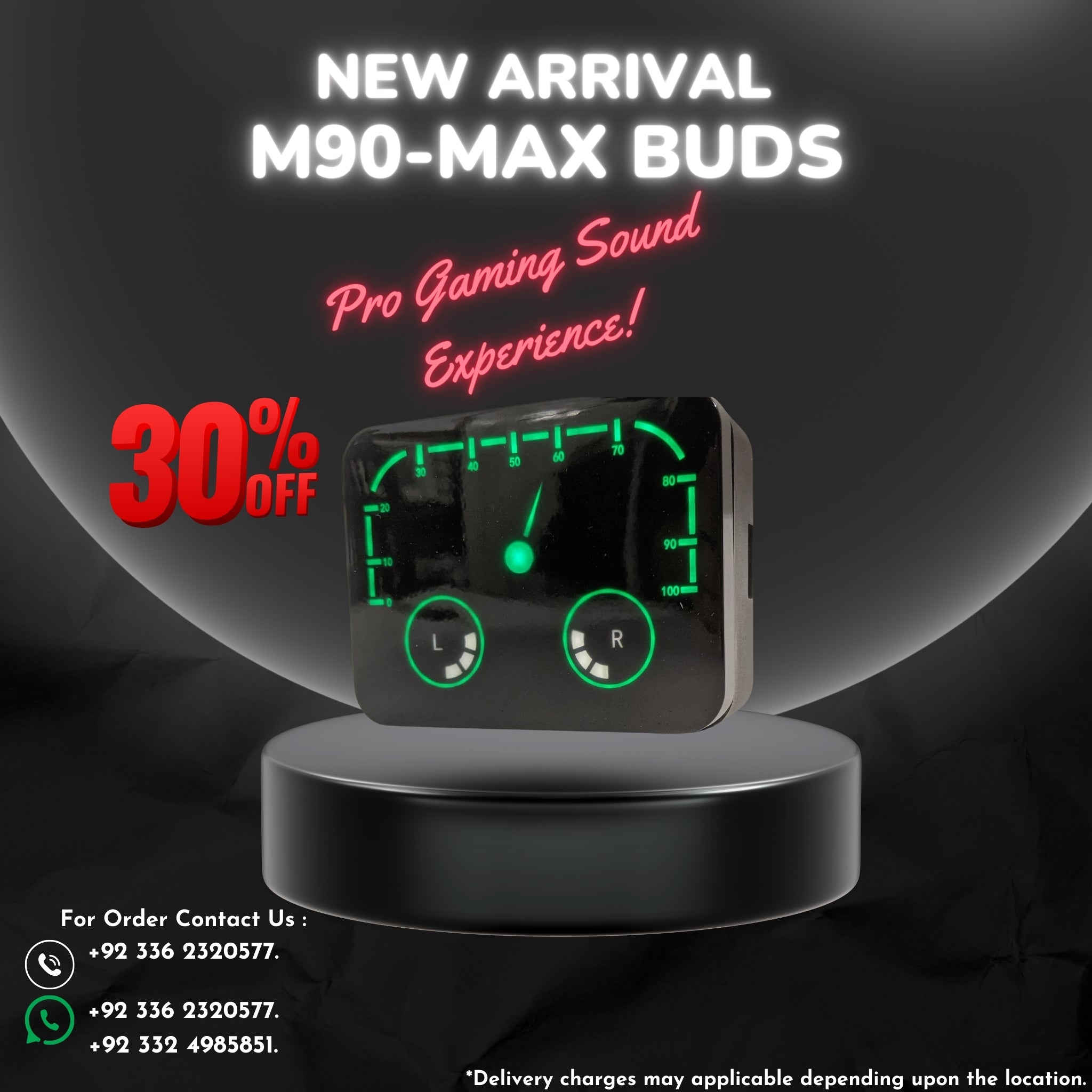 M90 Max TWS Earbuds – Smart Sound, Bold Performance